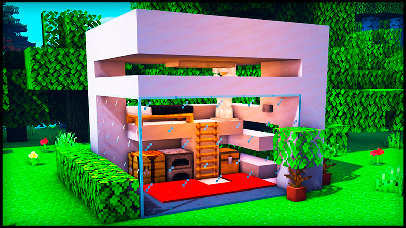 Tutorial paso a paso como crear una pequeña casa moderna en Minecraft |  Guias Minecraft